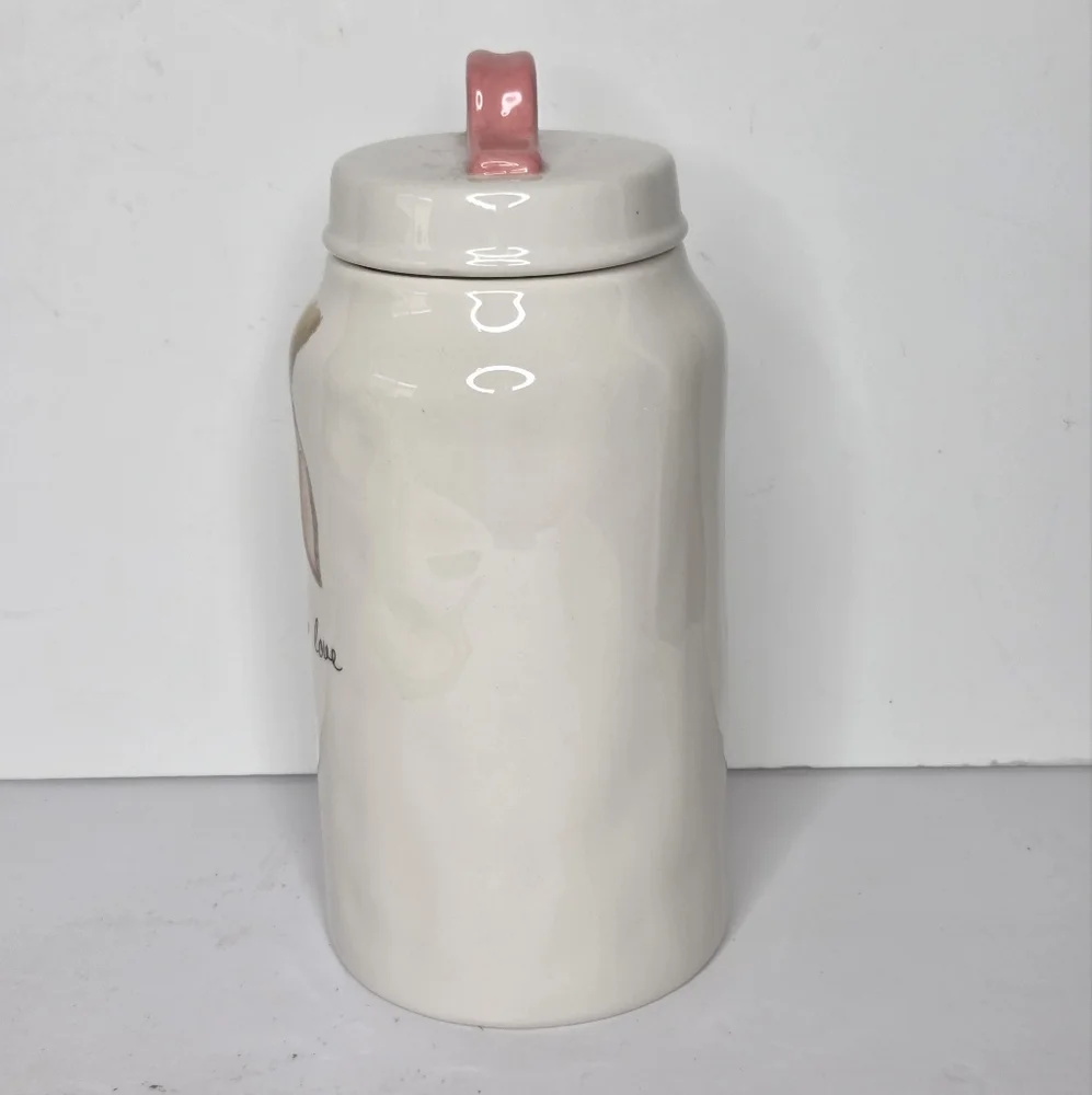 Rae‎ Dunn Easter Pink Bunny Ears Bunny Love Canister Cookie Jar